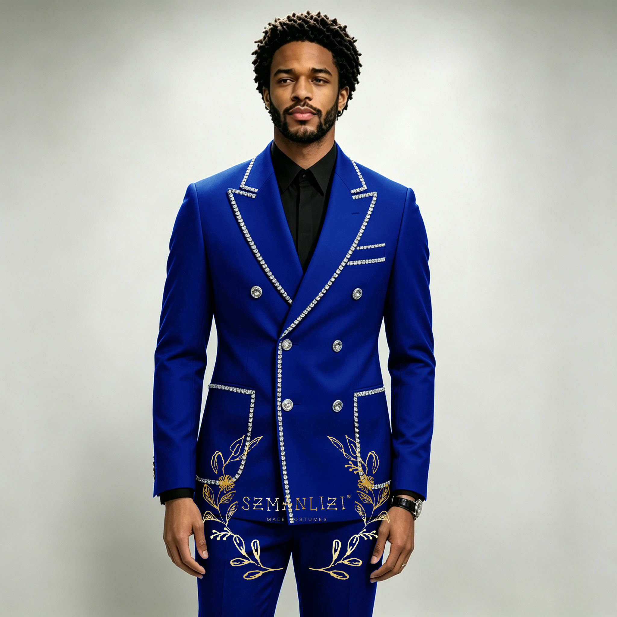 Men'S Luxury Formal Wear - Luxury Men's Suits 2 Pieces Royal