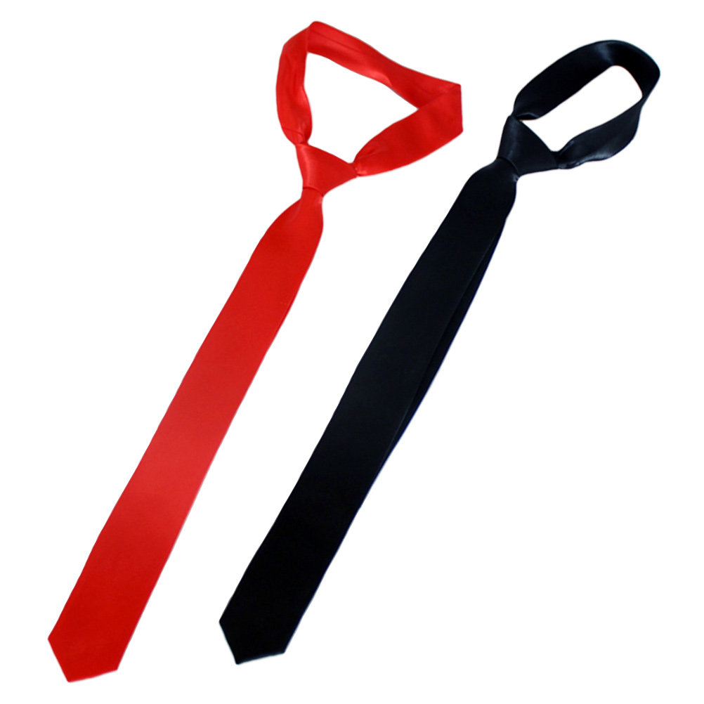 Men'S Formal Wear Accessories - 2Pcs Black Red Solid Color Tie