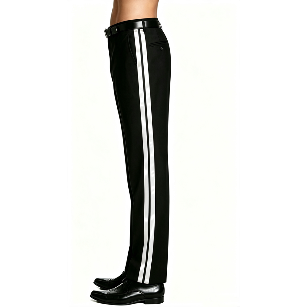 Double stripe Men's Tuxedo Dre - Dress Pant Flat Front review and price
