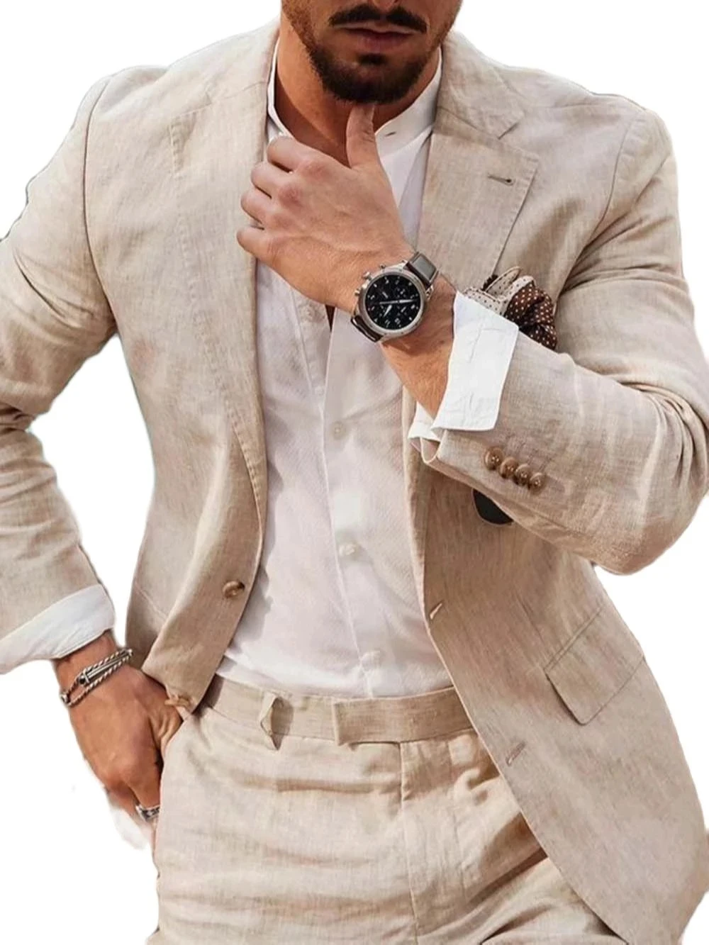 Summer Beach Business Linen Me - Men Linen Formal Wear review and price