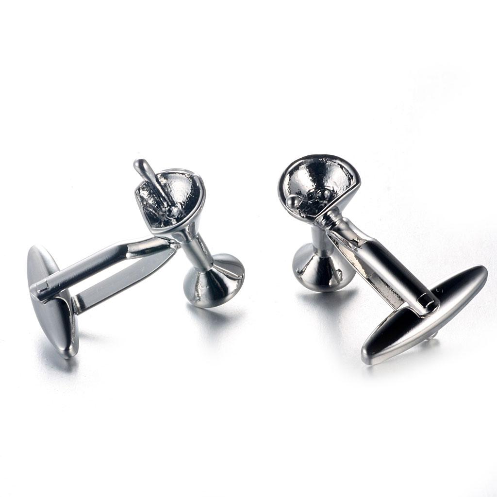 Mens Cufflinks Brass Silver Fa - Cufflinks Silver Set review and price