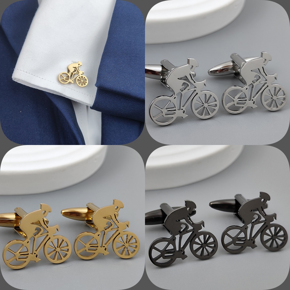 Bicycle racer gold-plated cuff - Men'S Formal Wear Accessories review and price