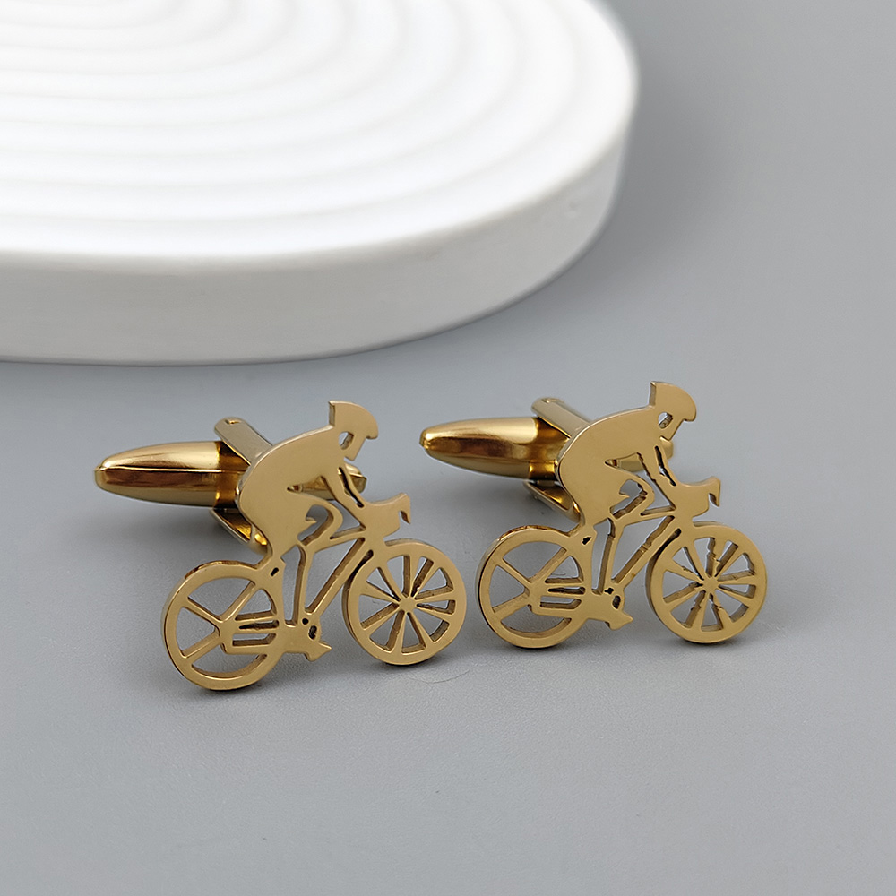 Bicycle racer gold-plated cuff - Men'S Formal Wear Accessories review and price