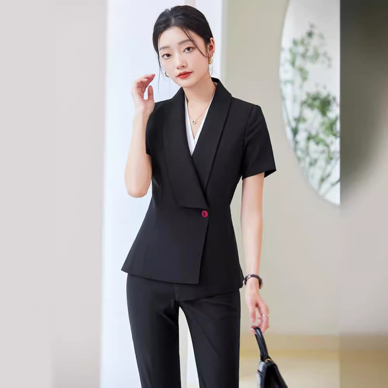 2025Summer New Short Sleeve Su - Dress Pant Flat Front review and price
