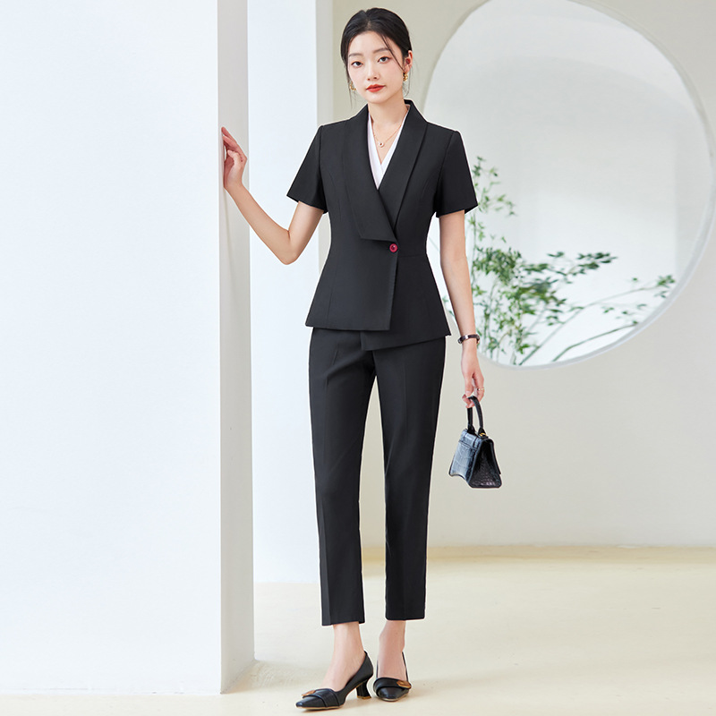 2025Summer New Short Sleeve Su - Dress Pant Flat Front review and price