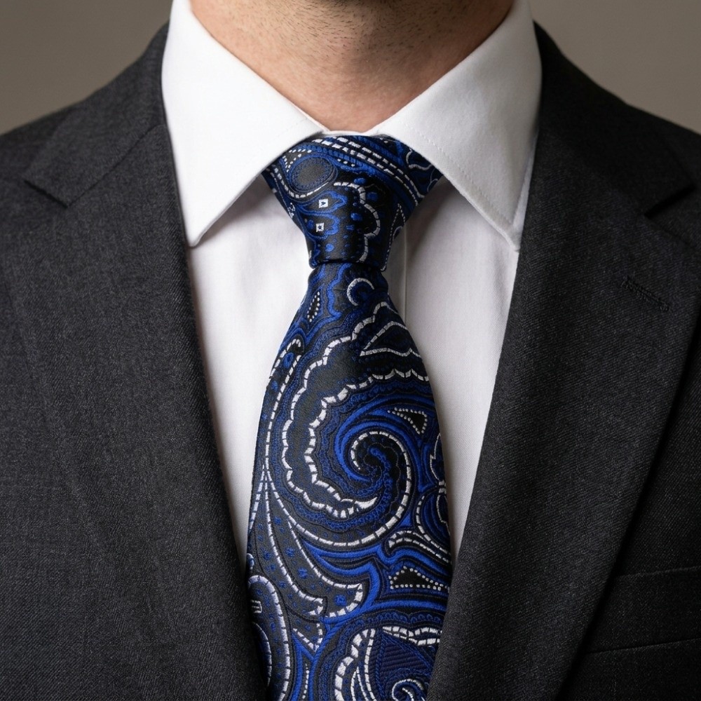Luxury Paisley Floral Neck Tie - Men'S Formal Wear Accessories review and price