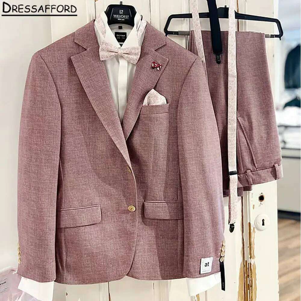 Pink Formal Wedding Suits Men' - Men Formal Wear Pink review and price