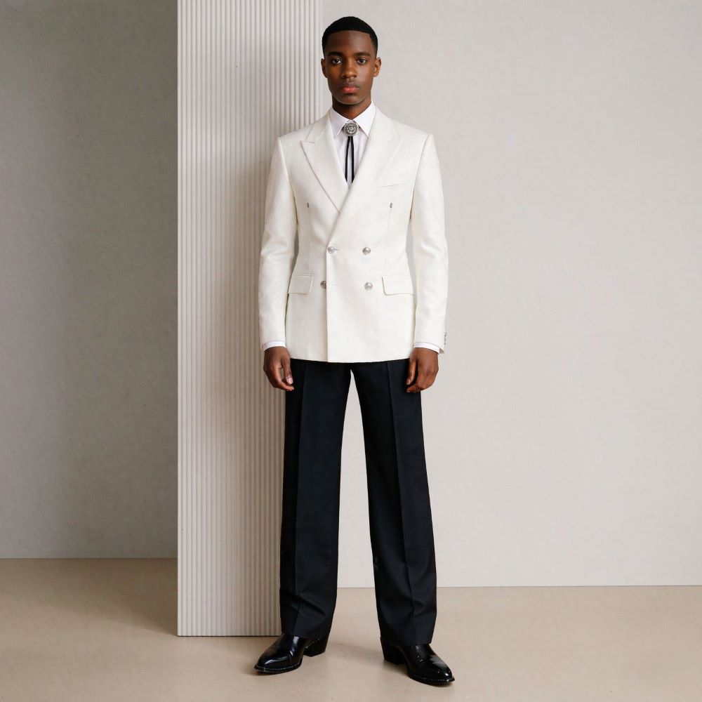 Men 2 Pieces Relaxed Slim Suit - Men Linen Formal Wear review and price