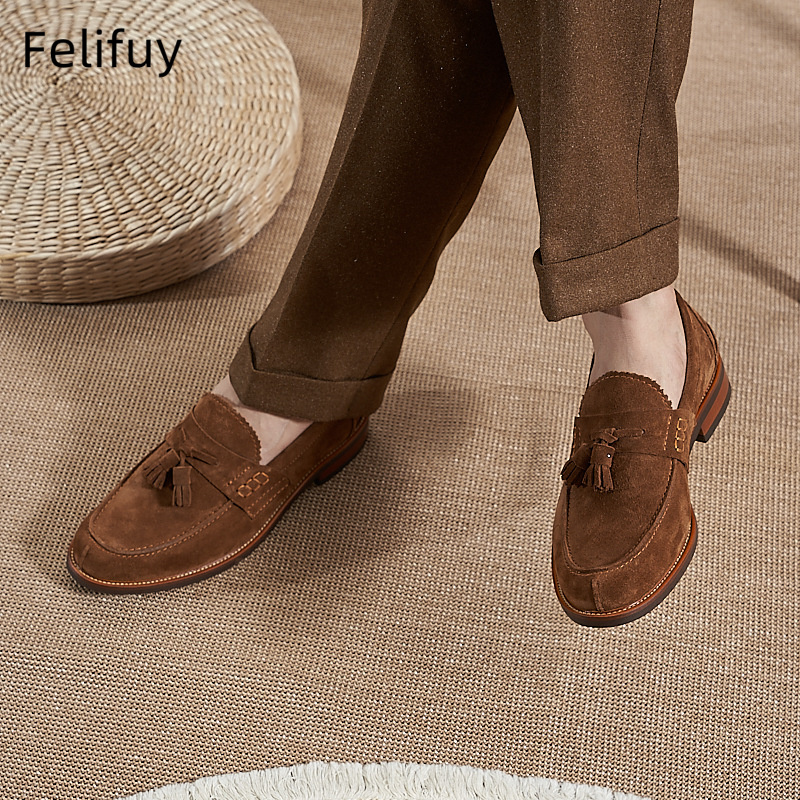 New Brown Men Flat Loafers Cow - Men'S Formal Wear For A Wedding review and price