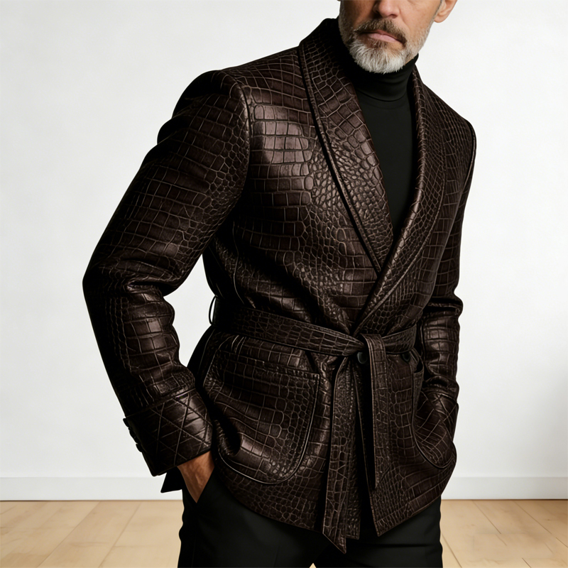  Men's Crocodile Pattern Leat - Men Formal Wear With Blazer review and price