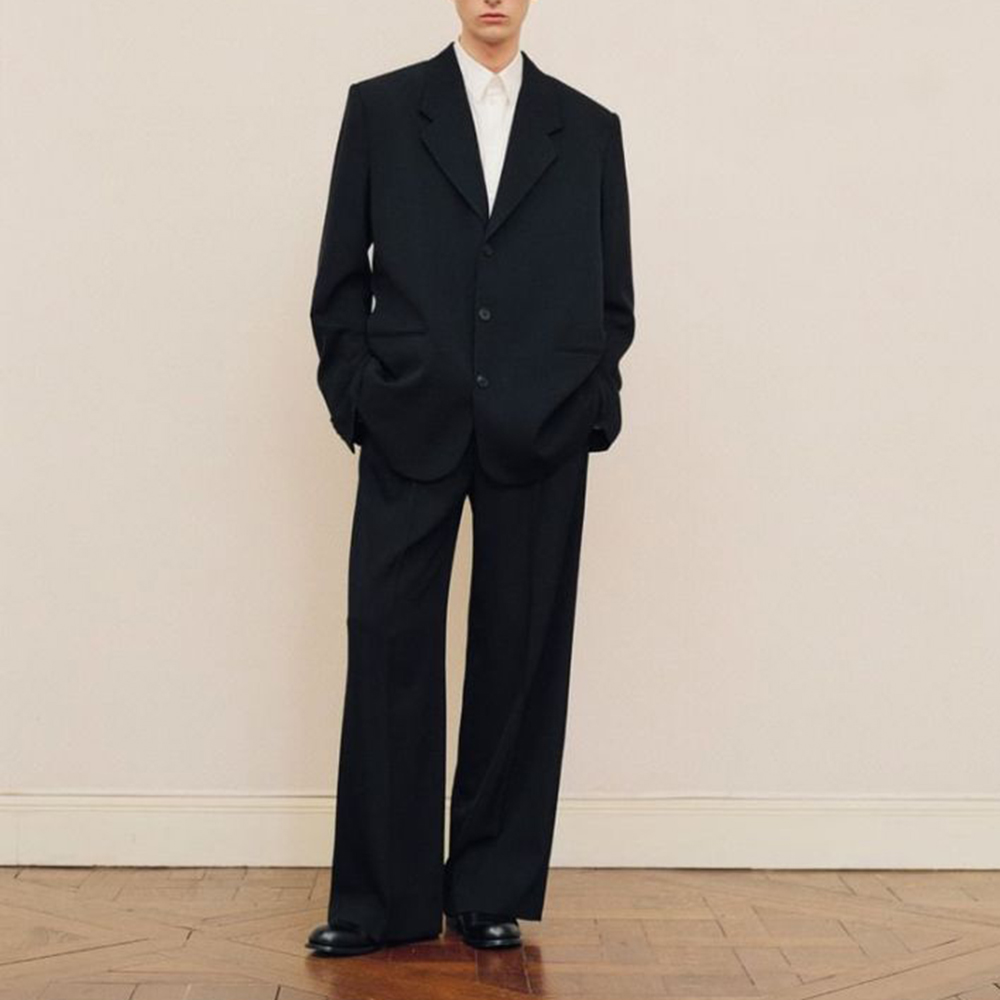 Men's Black Oversized Suit Set - Men Formal Wear Fashion review and price