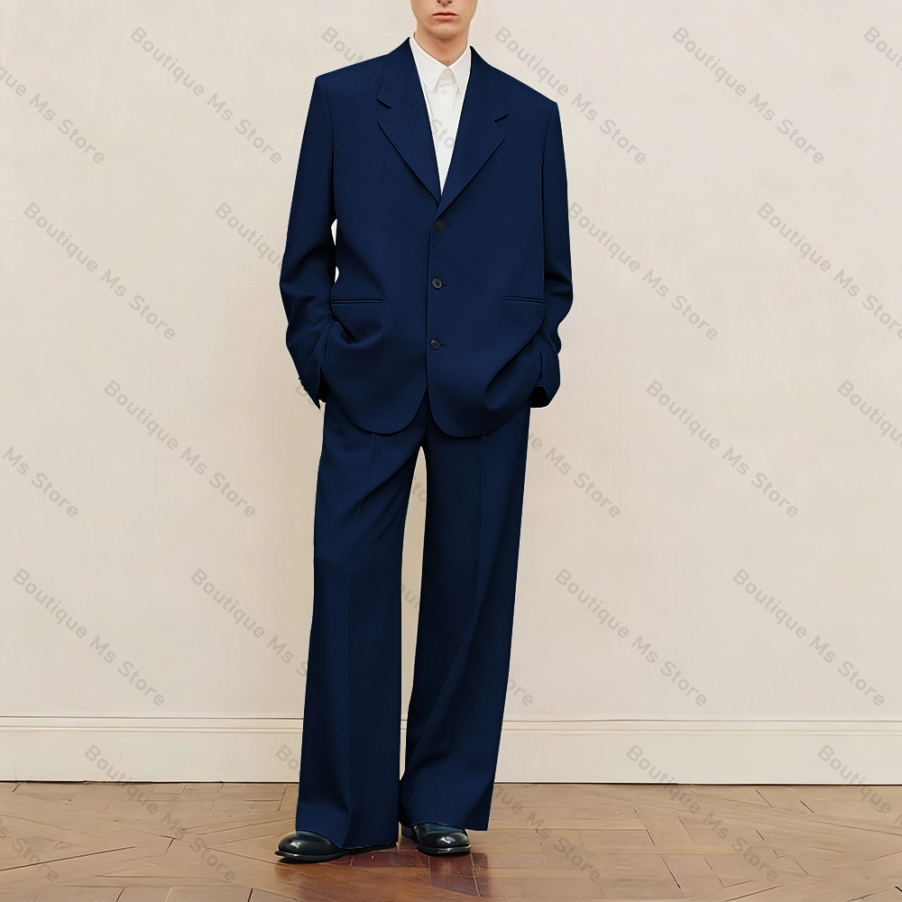 Men's Black Oversized Suit Set - Men Formal Wear Fashion review and price
