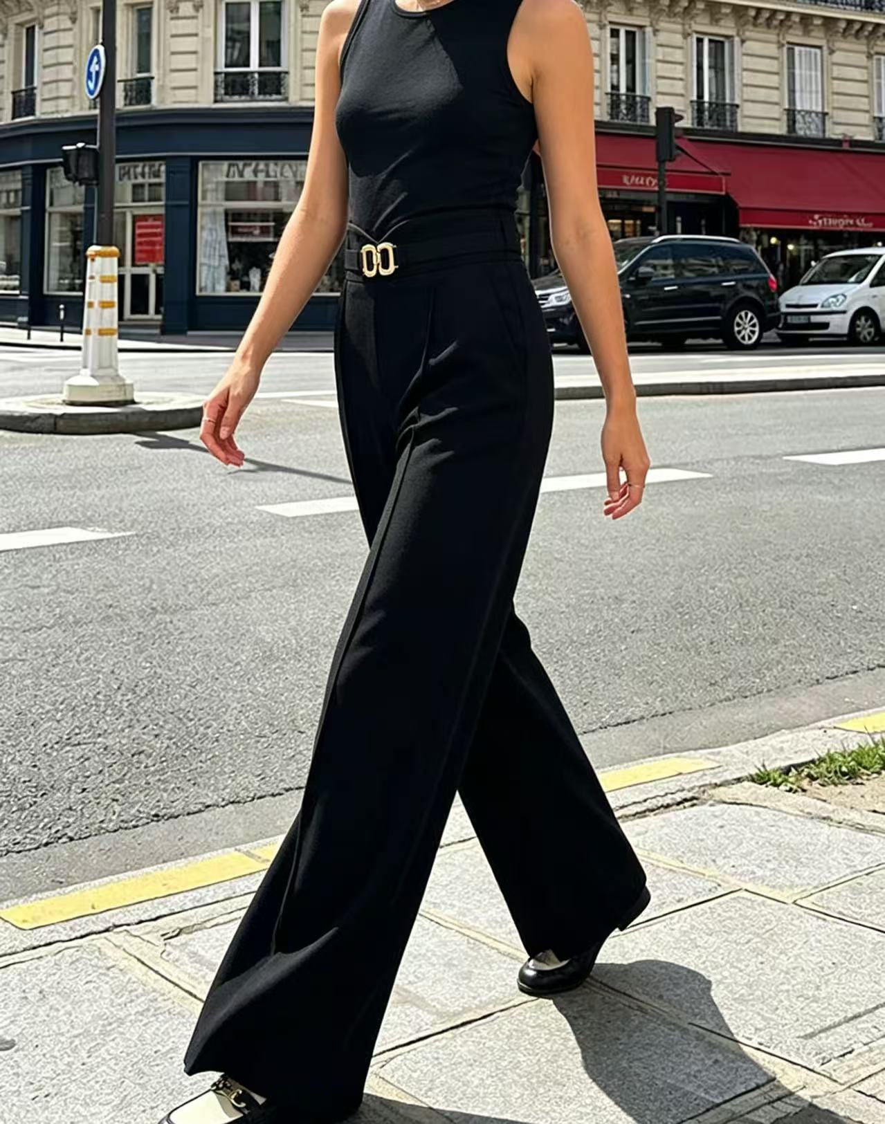 High Waist Wide Leg Suit Pants - Dress Pant Flat Front review and price