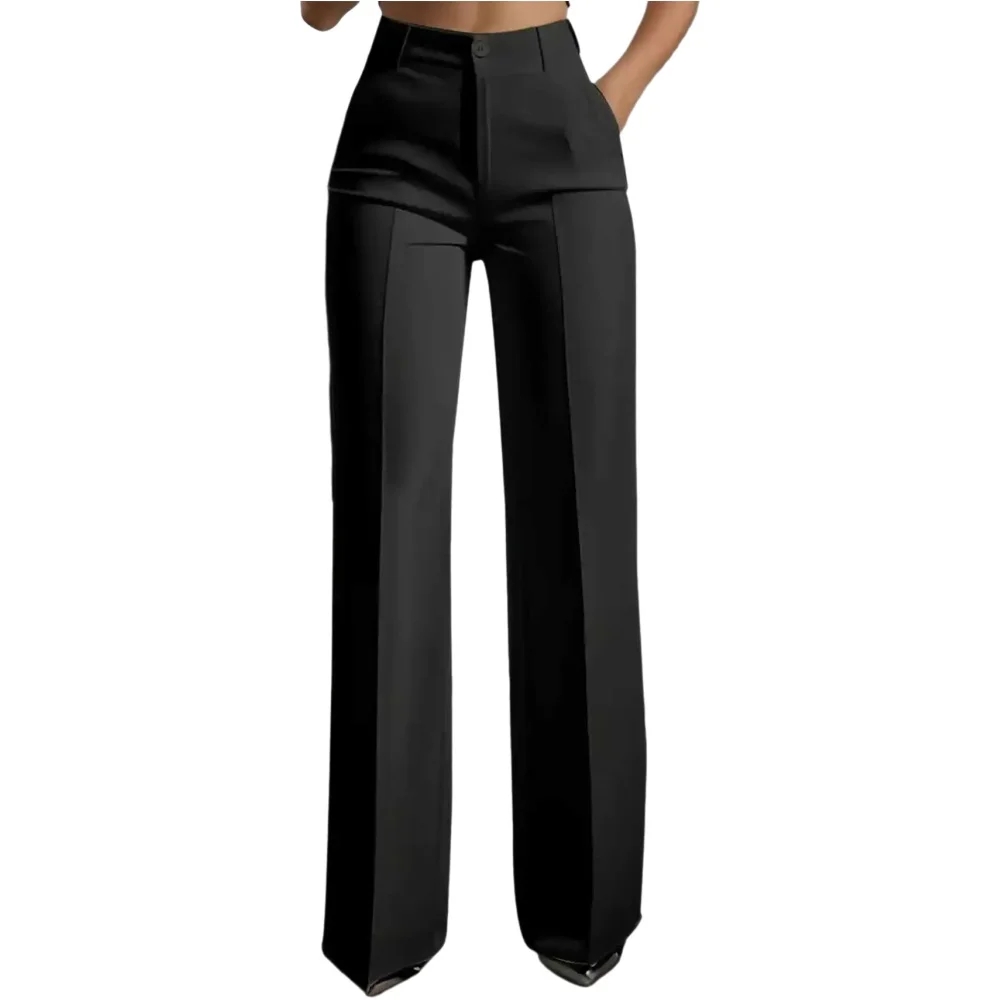 Women's High Waisted Wide Leg  - Dress Pant Flat Front review and price