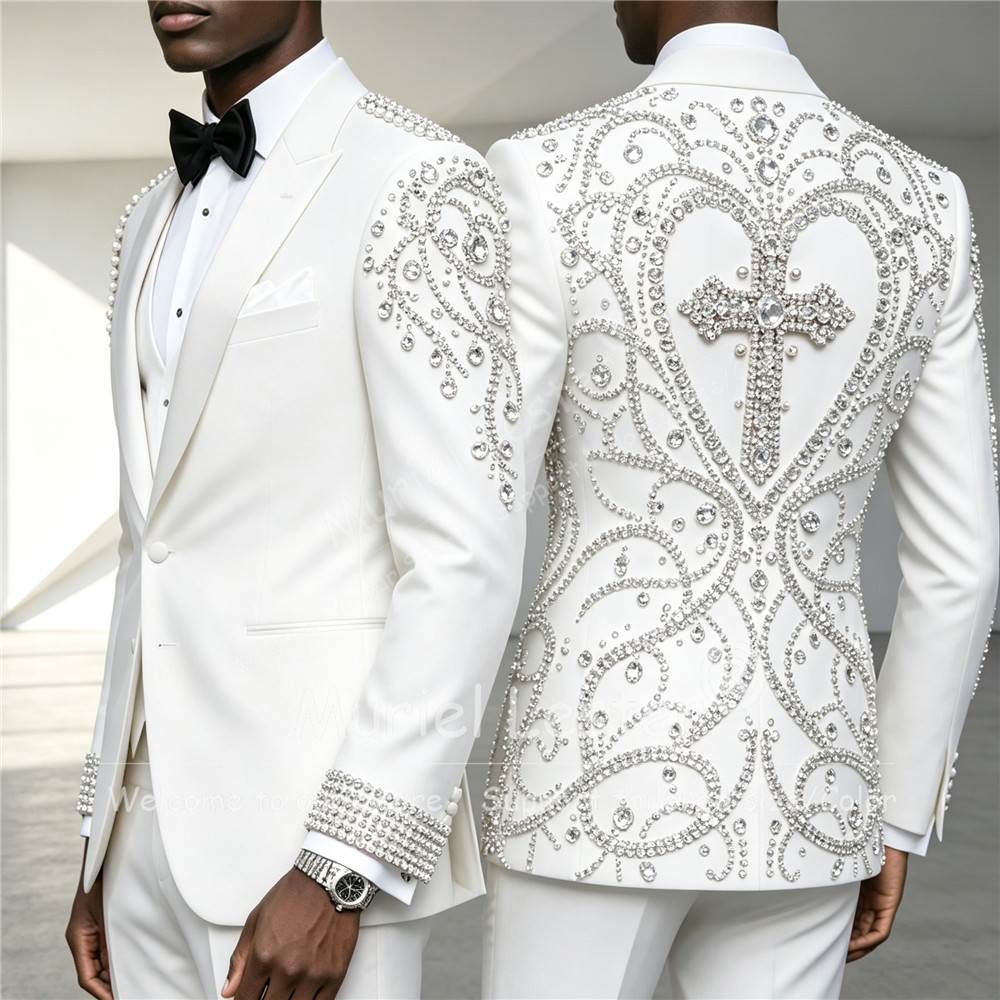 Luxury 2 Piece Sets Suit Men H - Men Formal Wear Fashion review and price
