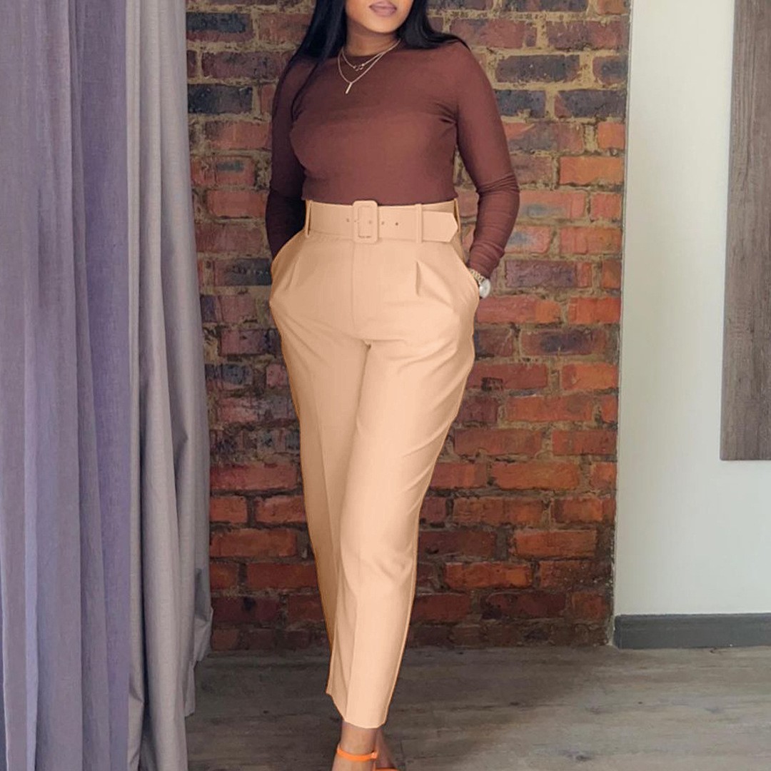 Women Pants High Waist Full Le - Dress Pant Flat Front review and price