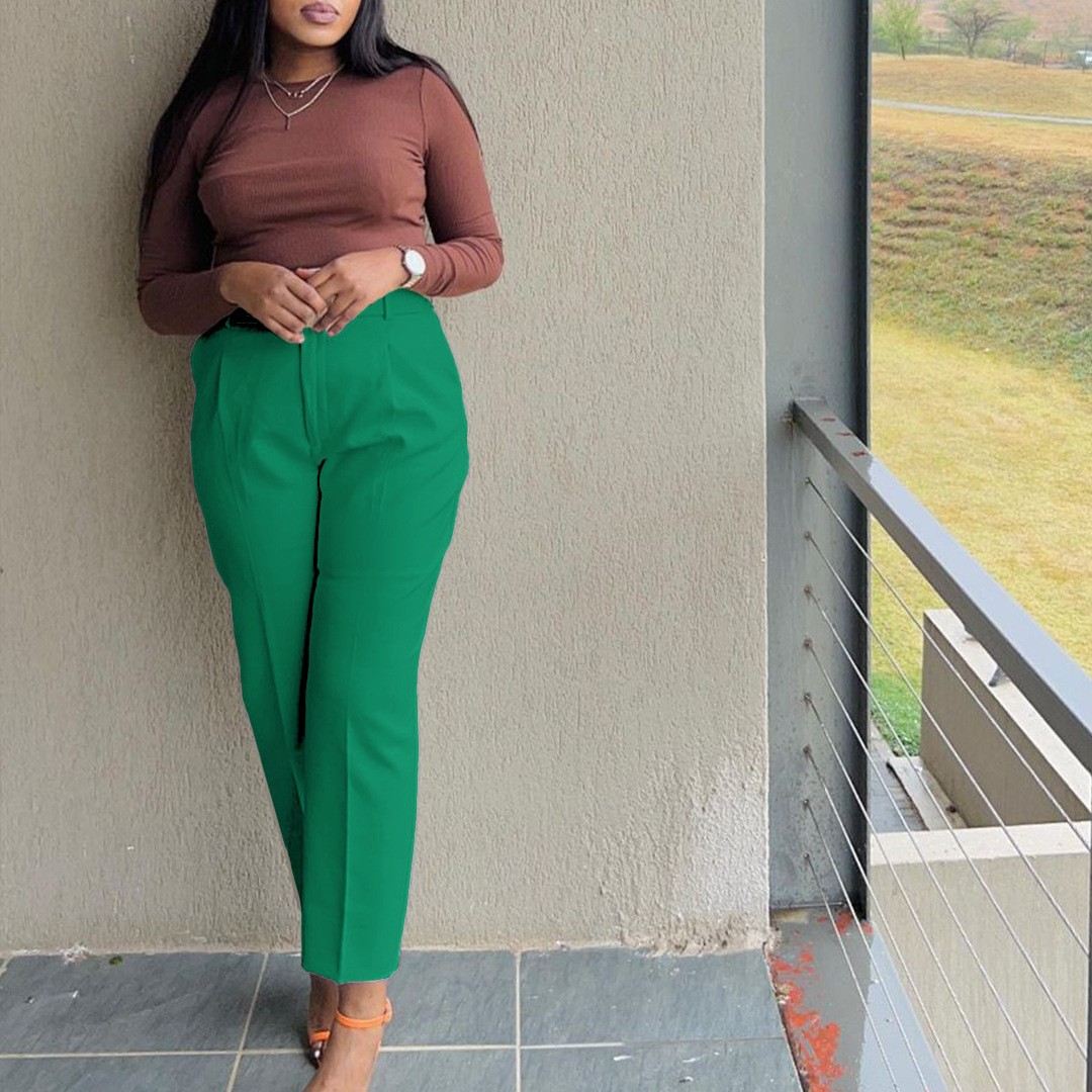 Women Pants High Waist Full Le - Dress Pant Flat Front review and price