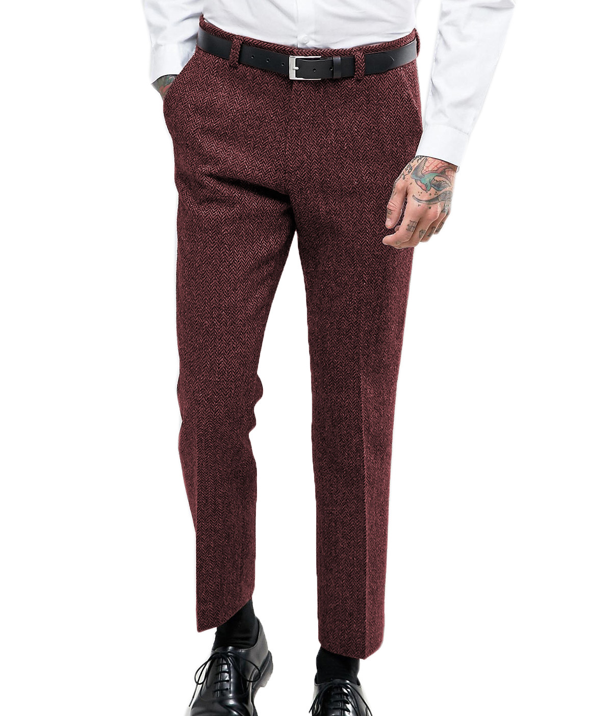 Men's Business Formal Suit Pan - Dress Pant Flat Front review and price