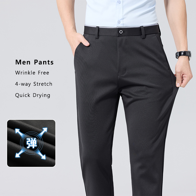 Men Trousers Summer Casual Gol - Dress Pant Flat Front review and price